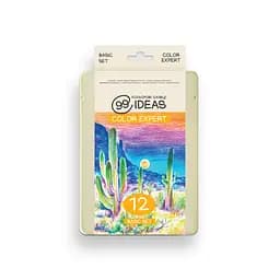 Набор цветных карандашей 99IDEAS "Color Expert" 12 цветов, Basic Set, металлическая коробка, 99CE-12BAS