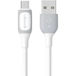 Кабель Usams SJ597 Micro 2A Bicolor Charging Data CableJelly Series 1 м Белый