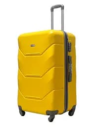 Валіза велика L ABS-пластик Milano bag 147M 76×51×31см 115л Жовтий - мініатюра 2