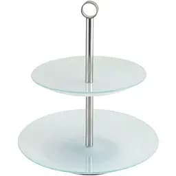 Блюдо Viva Silver Base двухъярусное 25 см 20 см (S3020SS/M2-Silver)