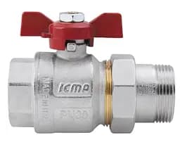 Кран кульовий Icma "Американка" 1 1/4" прямий №347 (87347AG11) - мініатюра 2