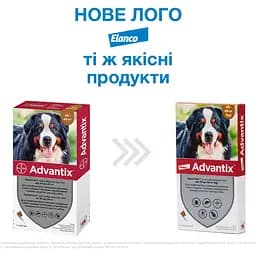 Краплі Elanco (Bayer) Advantix від бліх і кліщів для собак від 40 до 60 кг 24 мл  (6 мл x 4 піпетка) - мініатюра 3