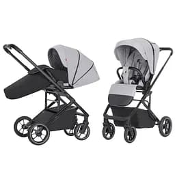 Всесезонна прогулянкова коляска Carrello Alfa CRL-5508 BF Feather Grey з реверсивним блоком - мініатюра 2