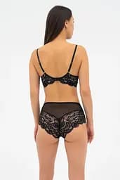 Жіночі трусики KRISTINA 020 435 08 Effetto Lingerie чорний-піон 38/S - мініатюра 4