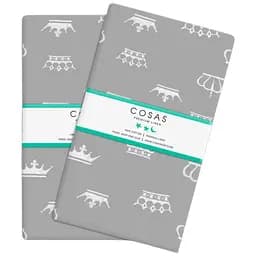 Набір наволочок Cosas Grey crown 50х70 см сірий (SetPillow_CrownGrey_50х70) - мініатюра 1