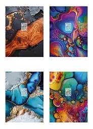 Комплект 4 шт загальних зошитів. Зошит Школярик А5 48 арк. у лінію 5241 4823088241105