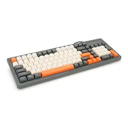 Клавіатура USB XStrike XS-1016, довжина кабелю 150 см, RGB підсвічування, Eng/Укр/Рус, 410х150х35 мм, Black/White/Orange, 101к, Q20 - мініатюра 3