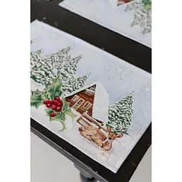 Серветка гобеленова Прованс Squirrel з люрексом 30 x 50 см (41799) - мініатюра 5