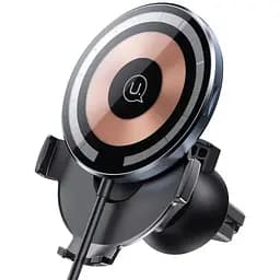 Холдер Usams CD164 Transparent Magnetic Car Wireless Charger Transparent