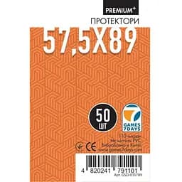 Аксессуар Games 7 Days Протекторы для карт Games7Days 57.5 х 89 мм Standard USA, 50 шт. PREMIUM Plus (GSD-035789)