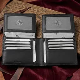 Чоловіче портмоне Tony Perotti з натуральної шкіри Cortina 5068 nero (90120) Чорне - мініатюра 2