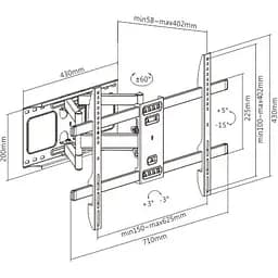 Кріплення для телевізора Gembird WM-80ST-02 [133652] - мініатюра 16