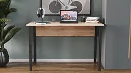 Комп'ютерний стіл Ferrum-decor Курт 75x140x60 чорний ДСП Дуб Сан-Марино 32мм (FRD-103925)