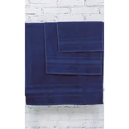 Набір банних рушників №5003 SoftNess Darkblue, 3 шт. (2200003182637) - мініатюра 2