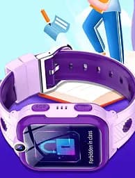 Дитячий смарт годинник Lemfo D82 з дзвінками від SIM карти, GPS та прослуховуванням Наручний розумний годинник для дітей Рожевий - мініатюра 9