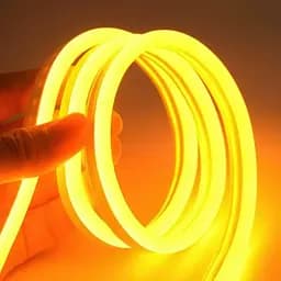 Комплект неоновых лент LED NEON 2×5 м, жёлтая и синяя, с блоком питания и пультом