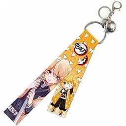 Брелок тканевый  Клинок рассекающий демонов Зеницу Агацума Demon Slayer Zenitsu Agatsuma 15 см