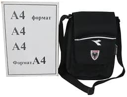 Чоловіча сумка на плече Diadora Tracolla Longstr FC Чорна - мініатюра 10