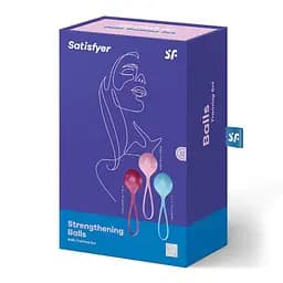 Вагинальные шарики Satisfyer Strengthening Balls, 3 шт., разноцветный