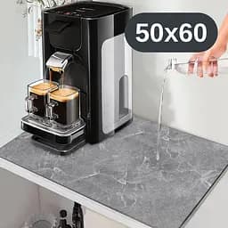 Антиковзаючий кухонний килимок 50×60 см — абсорбуючий для сушіння посуду та під кавоварку KT8001526