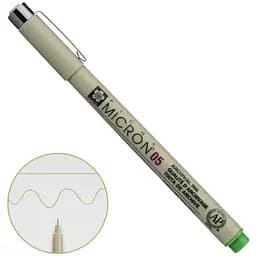 Линер Pigma Micron (0.5) 0.45 мм Светло-зеленый Sakura