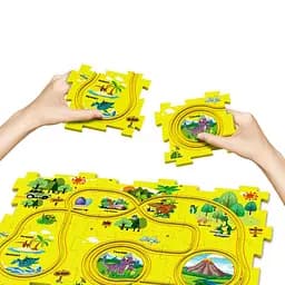Розвиваюча іграшка-пазл Epik SHT 1103A Dinosaur Park 25 pcs Yellow - мініатюра 2