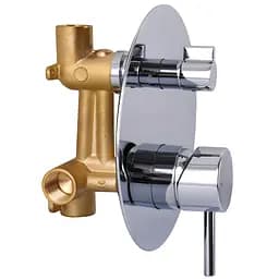 Душова система вбудована TOPAZ LOFT TLF 32205-H39-C змішувач з ручною та верхньою лійкою для ванної кімнати хром - мініатюра 7