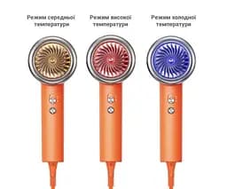 TOUCHBeauty TB-2393, Фен з іонізацією та функцією захисту волосся Тач Б'юті, помаранчевий - мініатюра 3