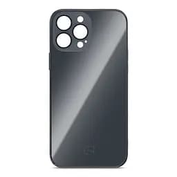 Чехол панель-накладка для Apple iPhone 13 Pro Max, Replica MagSafe, черный, противоударный защитный чехол с магнитным кольцом MagSafe, защита всего корпуса, TPU+PC, зеркальный, выступающий бортик вокруг экрана, ArmorStandart (ARM76190)