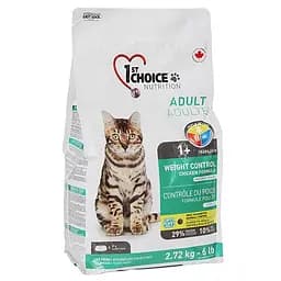 Сухий корм 1st Choice Weight Control Adult 2.72 кг супер преміум для котів схильних до повноти