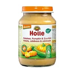 Пюре Holle Цукини и тыква с картофелем, органическое, 190 г (32840)