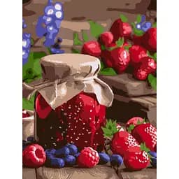 Набір для розпису по номерах Малинове варення, 30x40 см, КНО5692