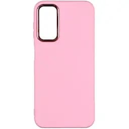 Чохол Silicone Cover Metal frame AA Samsung Galaxy A14 4G/5G Light pink