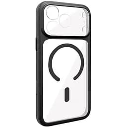 Чохол TPU+PC Getman Moon Clear with MagSafe для Apple iPhone 14 (6.1) Black