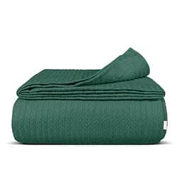 Плед-покривало Cosas Eucalyptus Knitted Braid косичка 160х230 см евкаліпт (Blanket_59Eucalyptus_KnittedBraid_160x230)