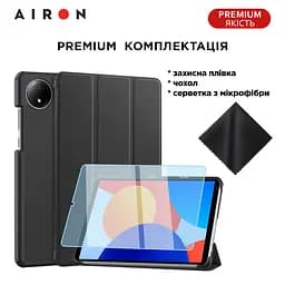 Чехол AIRON Premium для Xiaomi Redmi Pad SE 8.7" 2024 с защитной пленкой и салфеткой Black - мініатюра 6
