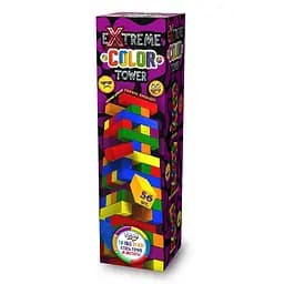 Настільна гра "Extreme color tower" Danko Toys G-ECT-01U 56 брусків