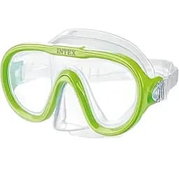 Детская маска для плавания Intex 55916 Зеленая, размером M. От 8 лет