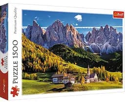 Набор Пазлы – (1500 элм.) – "Долина Валь ди Фунес, Доломитовые Альпы, Италия"