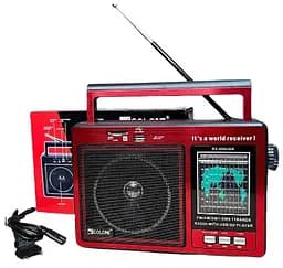 Радиоприемник Golon RX-006UAR радио MP3 USB MicroSD питание от сети батареек Красный