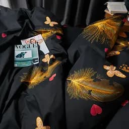 Набір наволочок Moon&Star Мікросатин Premium Golden Flutter 40х60 см 2 шт - мініатюра 4