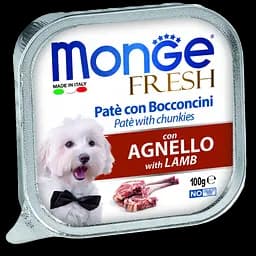 Вологий корм Monge Dog Fresh з ягням, 100 г