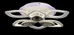 Люстра стельова LED Splendid Ray LK29056/3+3+1, 132W, білий та сірий, сучасний стиль для дому