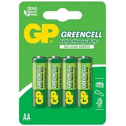 Батарейка GP Greencell АА (GP15G-2UE4) 4 шт.