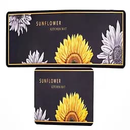 Набір килимків для кухні Yiwu HP-42-14BY sunflower 116х38 см / 57х38 см 2 шт.