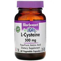 L-Цистеїн Bluebonnet Nutrition 500 мг 60 вегетаріанських капсул