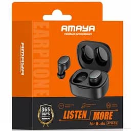 Бездротові TWS навушники Amaya ATW-35 Game Mode Black - мініатюра 2
