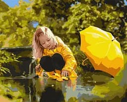 Набір для розпису по номерах Теплі дні осені, 40x50 см, КНО4945