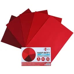 Набор фетра Santi мягкого оттенка красного 21х30 см. 5 листов (743249)