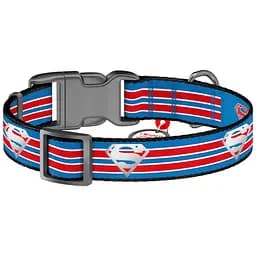 Нашийник для собак Waudog Nylon з QR паспортом Супермен Ретро р.S 15 мм 25-35 см (280-1082) - мініатюра 2